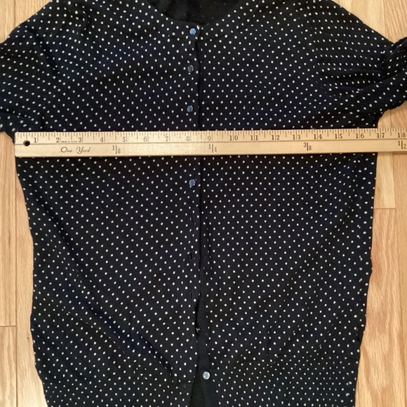 Banana Republic Cardigan, Cotton Silk, Polka Dot, See size description - Picture 8 of 8